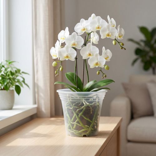 Plastiktopf „Irys“ Transparent Ø17cm 1 St | Floristik24.de