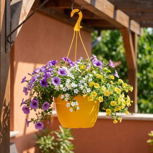 Artikel Blumenampel 25cm Gelb
