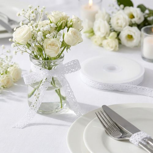 Dekoband Deko Spitze Schmuckband Hochzeit B16mm L20m | Floristik24.de