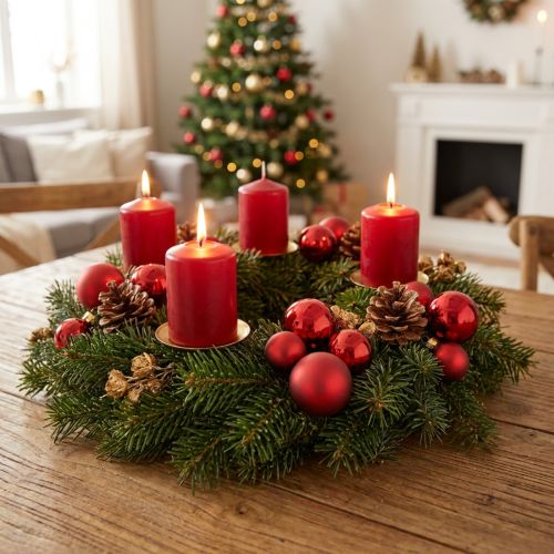 Mini Weihnachtskugeln Rot Ø2,5cm 22 St
