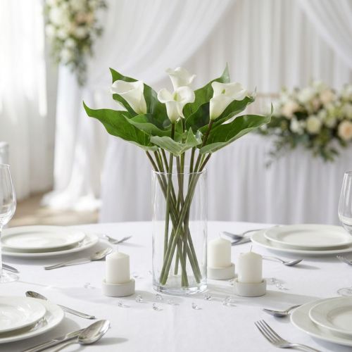 Calla Lilie Kunstblumen Weiß 34cm Exotische Dekoration