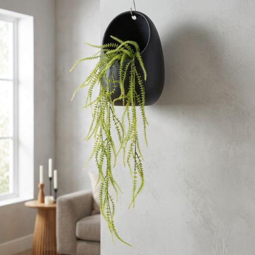 Grüne Borstenhirse Kunstpflanze für elegante Hänge Dekorationen stilvolle Raumakzente 114cm | Floristik24.de