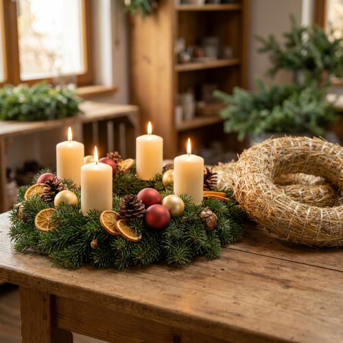 Strohkranz Ø35cm Natur - Dekokranz für Basteln & Advent, 5er Set | Floristik24.de