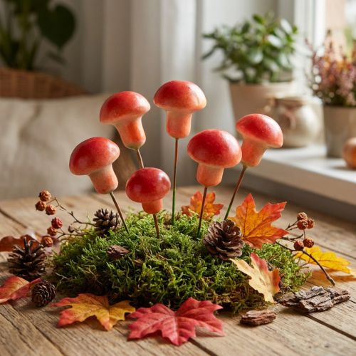 Deko Pilze am Draht Rot Herbstdeko zum Stecken 7cm 24 St | Floristik24.de