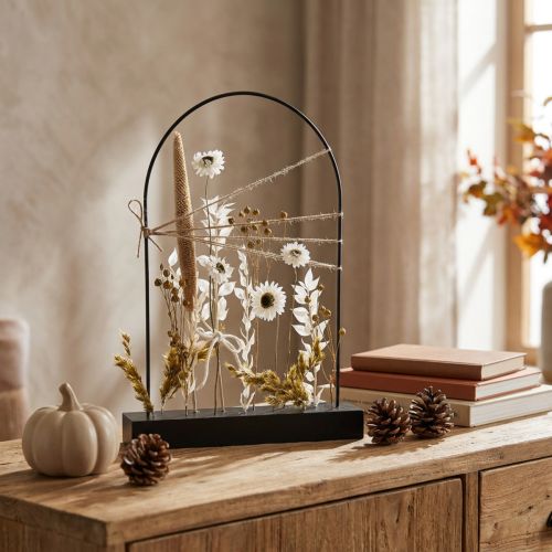 Artikel Trockenblumen Leiste Blumenleiste Trockenblumen Bogen 34,5×25cm