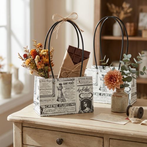 Geschenktüten Geschenktasche Papier 13,5×22cm 10St | Floristik24.de