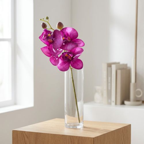 Orchidee Künstliche Phalaenopsis 4 Blüten Fuchsia 72cm | Floristik24.de