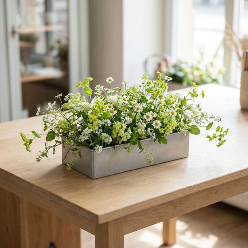 Schale eckig Grau 20cm x 10,5cm H5cm | Floristik24.de