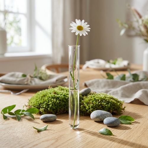Reagenzglas Mini Glasvase 100×10mm für Blumendeko