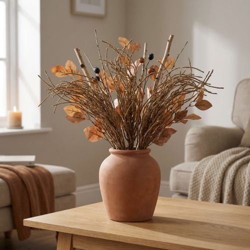Grasbusch Braun Künstliche Trockendeko Herbstdeko 48cm | Floristik24.de
