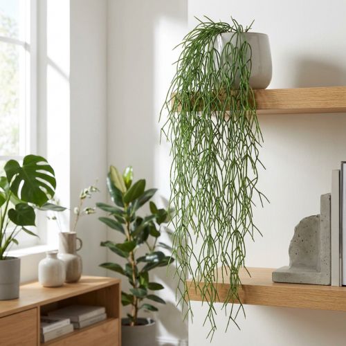 Deko-Ranken, Korallenkaktus, künstlicher Rhipsalis-Hänger Grün L120cm | Floristik24.de