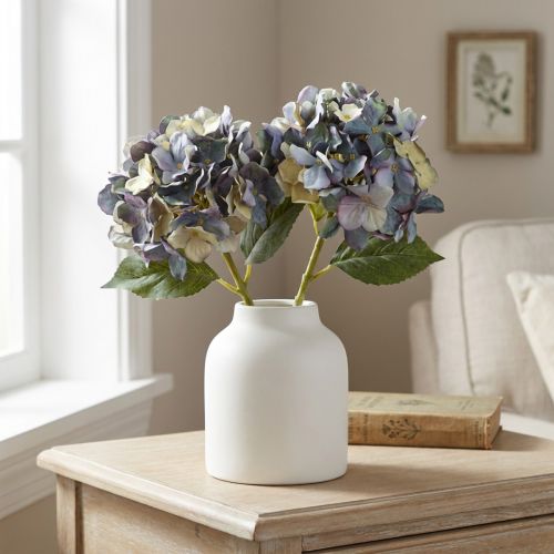 Kunstblumen Blau Hortensie Ø15cm L58cm 2 Stk