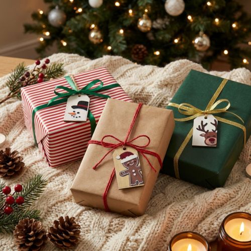 Weihnachtsanhänger Geschenkanhänger Weihnachten 6cm 6St | Floristik24.de