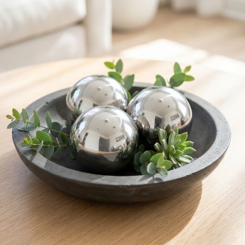 Kugeln aus Edelstahl zur Dekoration Ø6cm 10 St | Floristik24.de