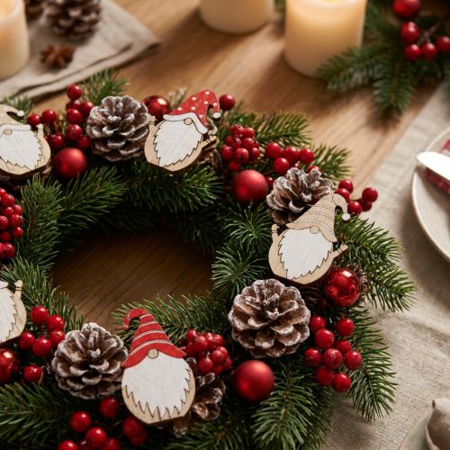 Weihnachtswichtel aus Holz zum Kleben 2x3,5cm 48 St | Floristik24.de