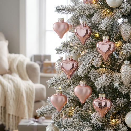 Baumschmuck Herz Rosa aus Glas 3cm 20 St | Floristik24.de