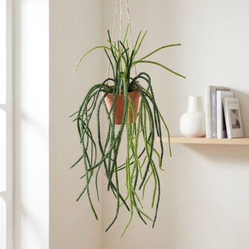 Rhipsalis künstlich Korallenkaktus Hängeampel H87cm | Floristik24.de