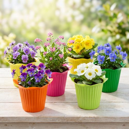 Plastiktopf Blüte Ø6,5cm 25 St | Floristik24.de