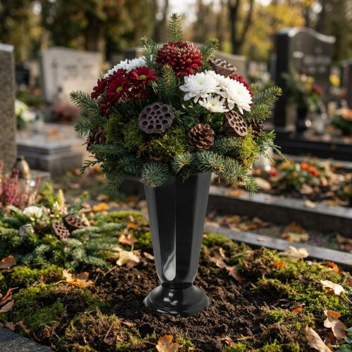 Einstellvase Szwed Schwarz Ø23cm 1 St | Floristik24.de
