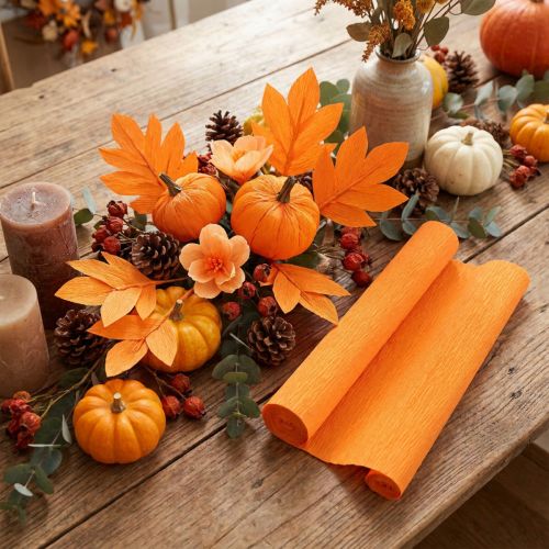 Floristen-Krepppapier Hellorange 50x250cm | Floristik24.de