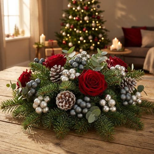 Artikel Mini Weihnachtskugeln Anthrazit, Silber Spiegelbeeren Ø20mm 140 St