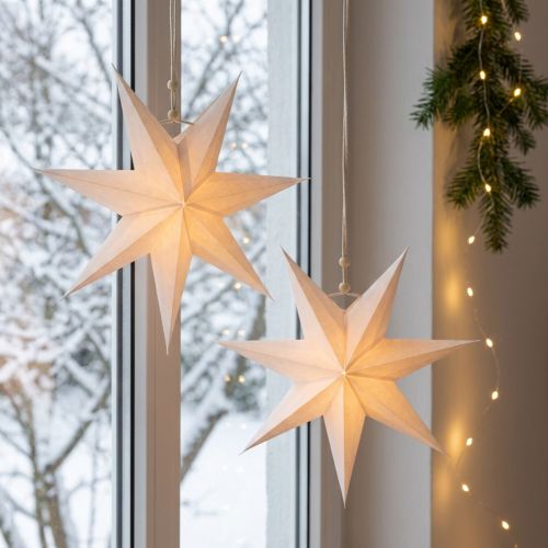 Weihnachtssterne Fenster, Papiersterne Weihnachten, Faltstern Ø21cm 4St | Floristik24.de
