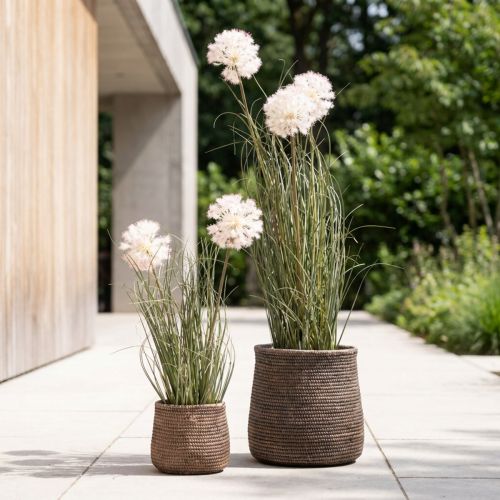 Kunstblumen Deko Kugelblume