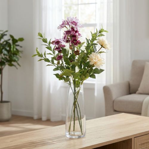 Kunstblumen Lila Astern Seidenblumen 80cm