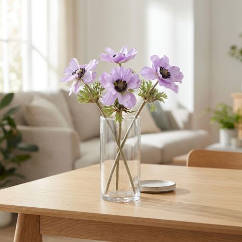 Anemone Kunstblumen Windröschen in Flieder L34cm 4St | Floristik24.de