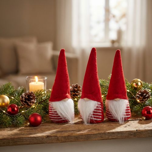 Dekowichtel, Weihnachtsdeko, Advent H17cm B6cm 3St | Floristik24.de