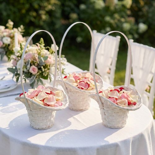 Streukorb für Hochzeitsblumen und Blütenblätter 36cm 3St | Floristik24.de