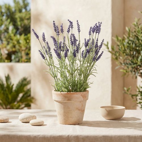 Lavendelbusch künstlich Lila 51cm | Floristik24.de