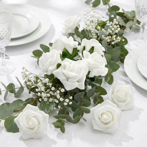 Foam Rose Ø 3,5cm weiß 48 St | Floristik24.de