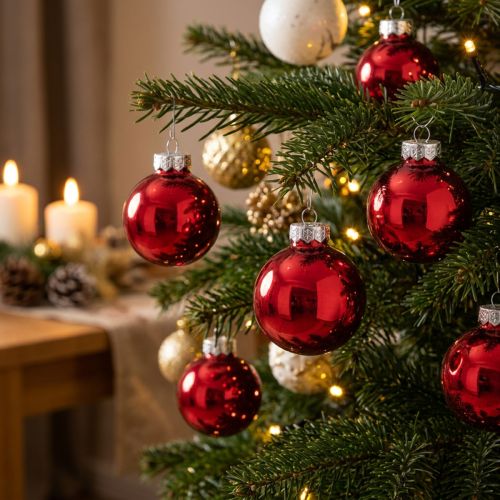 Weihnachtskugeln Glas
