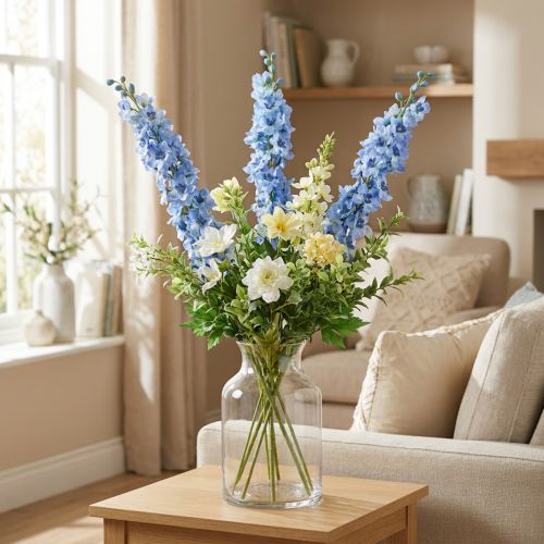 Künstlicher Rittersporn Blau Delphinium Kunstblume Seidenblumen | Floristik24.de