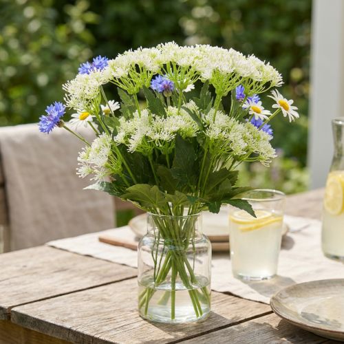 Dill blühend, Künstliche Kräuter, Dekopflanze Grün, Weiß 49cm 9St | Floristik24.de