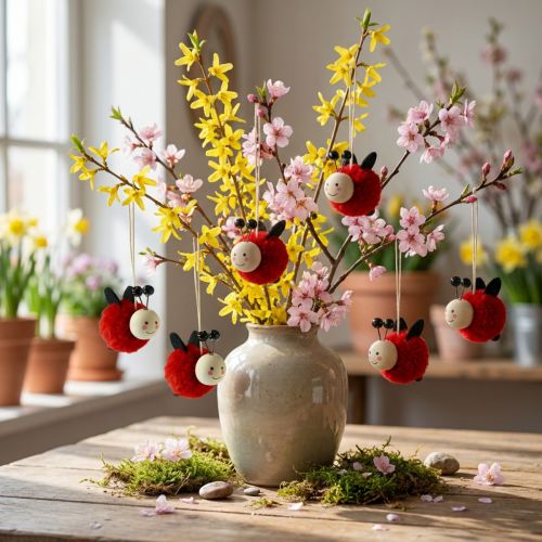 Marienkäfer Deko Marienkäfer Anhänger 5,5cm 9 St | Floristik24.de