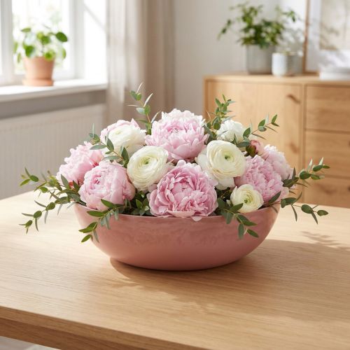 Dekoschale Altrosa Ø30cm H9cm | Floristik24.de