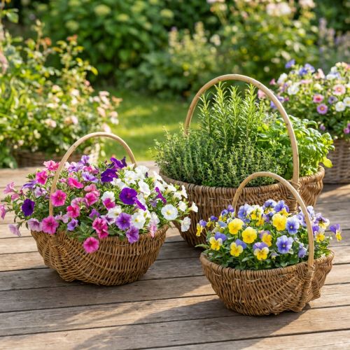 Kartoffelkorb 43/33/23cm mit Folie Natur Set von 3St | Floristik24.de