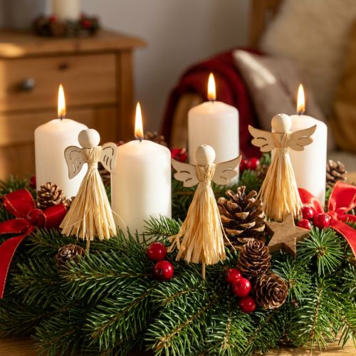 Adventsdeko Engel Deko Blumenstecker 5×11cm 12 St | Floristik24.de