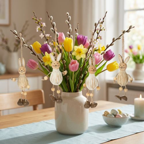 Artikel Osterhasen Deko Hängeschmuck für festliche Ostern Dekoration 12cm 4 St