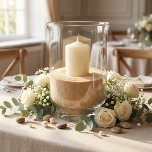 Farbsand 0,5mm Creme 2kg | Floristik24.de