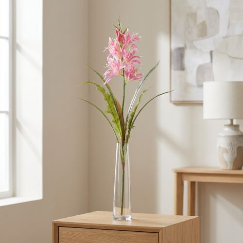 Kunstblume Schmucklilie Pink 97cm Seidenblumen