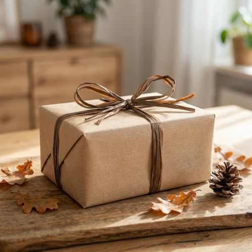 Artikel Raffia Band Braun Bicolor Geschenkband Dekoband 200m