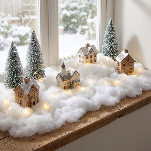 Schnee Deko Künstlich Weiß 200g Winterdeko