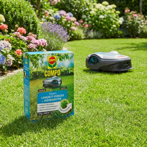 Compo Rasen Langzeit-Dünger für Mähroboter Rasendünger 5kg | Floristik24.de