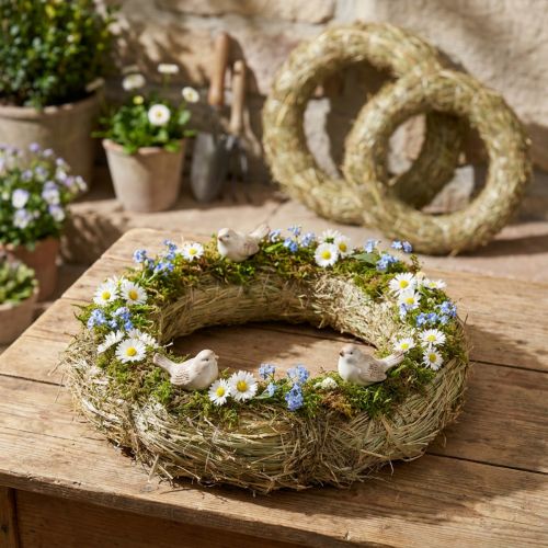 Heukränze Tischdeko Naturmaterial Ø 31-32cm 5er Set | Floristik24.de