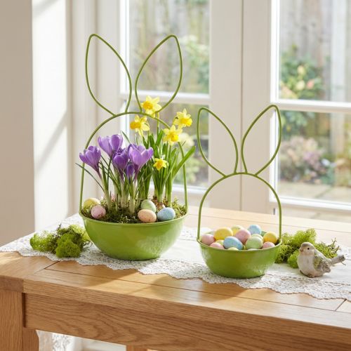Pflanzschale Hase für Frühling Osterdekoration Wohnzimmer Küche Gartendeko 33cm | Floristik24.de