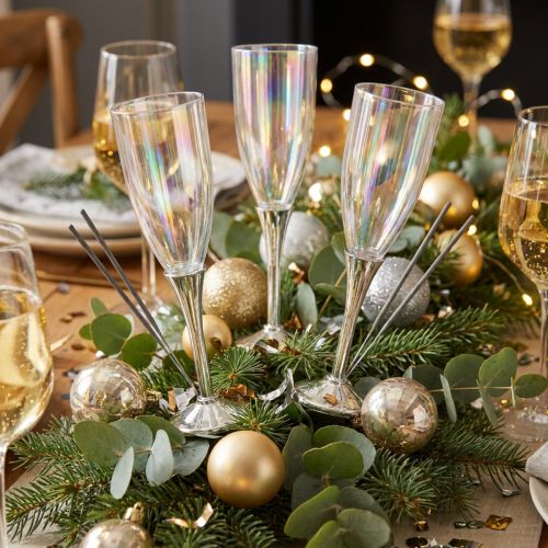 Artikel Silvesterdeko zum Stecken Sektglas am Draht H9,5cm 8 St