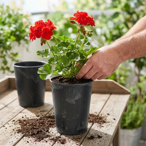Pflanztopf Kunststoff Anthrazit Ø13cm H16,5cm 4St | Floristik24.de